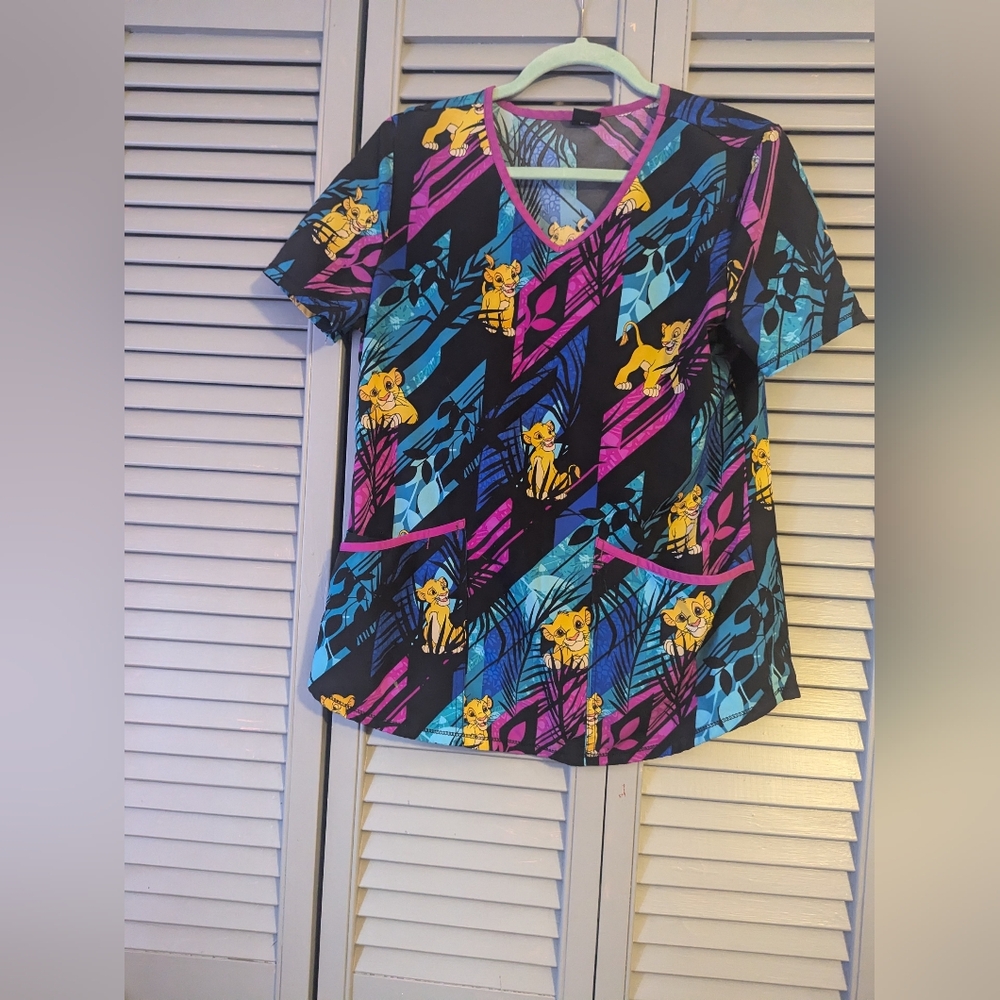 Lion King Scrub Top